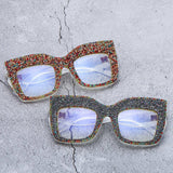 CATS EYE RIVET GLASSES FRAME WITH RHINESTONES_CWASG0756
