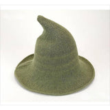 Cwah1677_Halloween Personality Knitted Hip Hop Witch Hat