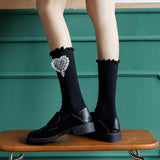CUTE NEW WINTER WOOD EAR HEART SHAPED SOCKS_CWMS0655