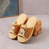 CAPYBARA INDOOR SLIPPERS WITH THICK FABRIC SOLE_CWSHF0192