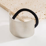 MINIMALIST BRUSHED METAL HAIR TIE FOR WOMEN_CWAHA6251