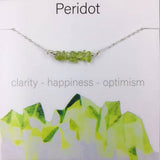 SILVER CHAIN NATURAL STONE NECKLACE WITH CARD_CWAJE1057