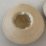 SUMMER OUTDOOR LARGE BRIM BOW STRAW HAT_CWAH3572