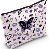 PINK LETTER DOUBLE SIDED PRINTED COSMETIC BAG_CWAB2247