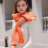 DOUBLE SIDED CRINKLE SCARF ELEGANT WINTER WRAP_CWASC0208