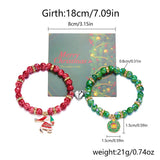 HANDMADE FLOWER BEADS MAGNETIC BEADED BRACELET_CWAJE2396