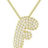 26 LETTERS NECKLACE COPPER ZIRCONIA PENDANT_CWMM5864