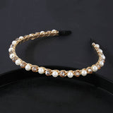 Women Simple Crystal Pearl Hairband_Cwaha0474
