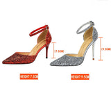 SHALLOW POINTED TOE SEQUINED SEXY HIGH HEELS_CWSHH0055