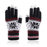 ADULT FASHION SNOWFLAKE KNITTED WARM GLOVES_CWAG0225