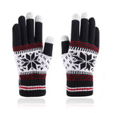 ADULT FASHION SNOWFLAKE KNITTED WARM GLOVES_CWAG0225