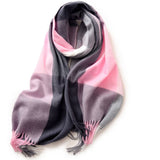 ELEGANT PLAID SHAWL WINTER SCARF FOR WOMEN_CWASC0170