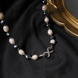 LUXURY RETRO NATURAL FRESHWATER PEARL NECKLACE_CWAJE3840