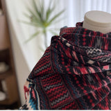 Ethnic Style Double-Sided Printed Tassel Scarf_Cwasc1474