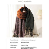 GEOMETRIC COLORBLOCK GRADIENT SCARF WITH TASSEL_CWASC2746