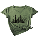 SUMMER V NECK SHORT SLEEVE PRINTED TEE_CWTTS1512