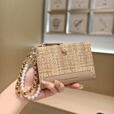 Textured Bow Pendant Bifold Wallet_Cwab06237