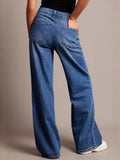 Stylish Retro High-Waisted Wide-Leg Jeans