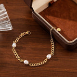 PASTORAL STYLE SMALL FLOWER PEARL BRACELET_CWMM3726