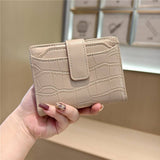 Stone Pattern Bifold Foldable Leather Wallet_Cwab06206
