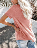 Versatile V-Neck Short-Sleeved Loose T-Shirt_Cwtbls02472
