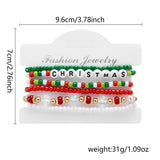 Cwaje2519_Christmas Combination Beaded Bracelet