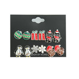 CUTE AND SIMPLE CHRISTMAS ALLOY EARRINGS GIFT SET_CWMM2633