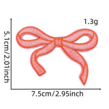 NEW BABY COLORFUL BOW EMBROIDERED PATCH_CWMM4023