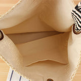 KNOTTED STRAP BEACH STRAW BAG_CWAB2012