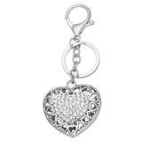HEART SHAPED DIAMOND KEYCHAIN SPARKLES WITH LIGHT_CWAJE0950