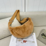 Winter Light Casual Versatile Shoulder Plush Bag_Cwab3920