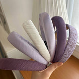 GENTLE PURPLE WIDE BRIMMED HEADBAND_CWAHA2853
