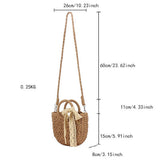 SEMI CIRCULAR HANDMADE PAPER ROPE STRAW BAG_CWAB4701