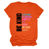 Trendy Womens Tee With Kindness Slogan