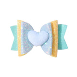 GLITTER HEART BOW HAIR CLIP FOR GIRLS_CWAHA6691