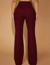 Stylish High-Waisted Slim-Fit Bell Bottoms