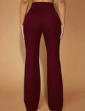 Stylish High-Waisted Slim-Fit Bell Bottoms
