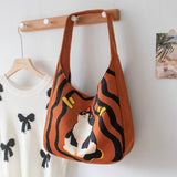 CUTE CARTOON CANVAS TOTE BAG FOR WOMEN LARGE_CWAB5630