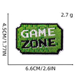 GREEN GAME CARTOON EMBROIDERED PATCH_CWMM4034