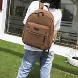 BACK TO SCHOOL CANVAS BACKPACK LAPTOP COMPARTMENT_CWAB2209