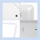 FOLDING STORAGE DRESSING BOX LED MAKEUP MIRROR_CWMM5645
