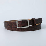 Women New Retro Stone Pattern Belt_Cwabe0366