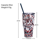 NEW TIE DYE LARGE CAPACITY THERMAL WATER CUP_CWMM0989