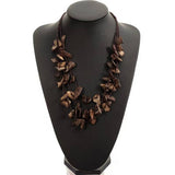 HANDMADE COLORFUL RICE BEAD FLOWER NECKLACE_CWMM4426