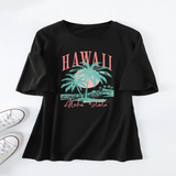CASUAL COCONUT TREE TEE FOR WOMEN OVERSIZED_CWTTS1467