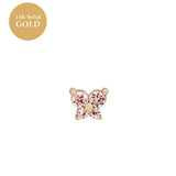 Zodiac Birthstone Butterfly Piercing Stud Earrings_Cwaje5088