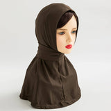 COTTON HIJAB THREE BUTTON TIE PULLOVER SCARF_CWASC2429