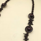 COCONUT WOOD BEAD SINGLE LAYER SWEATER CHAIN_CWMM4925