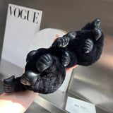 CUTE WOOL CHIMPANZEE CAR KEYCHAIN FUR PENDANT_CWMM2490
