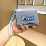 Kawaii Patchwork Mini Trifold Wallet For Girls_Cwab06224